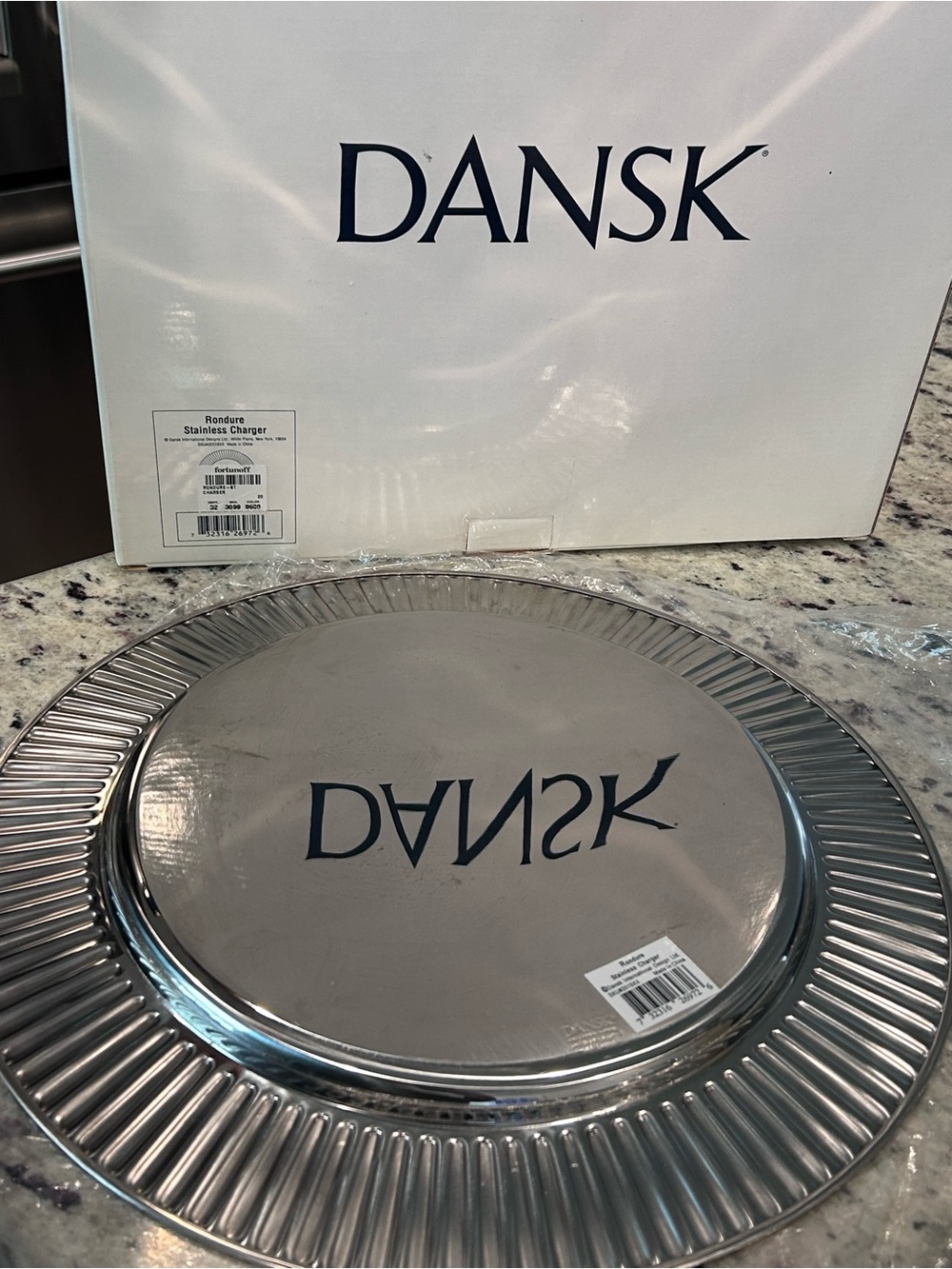 Dansk Rondure Stainless Steel Charger Plate - Silver